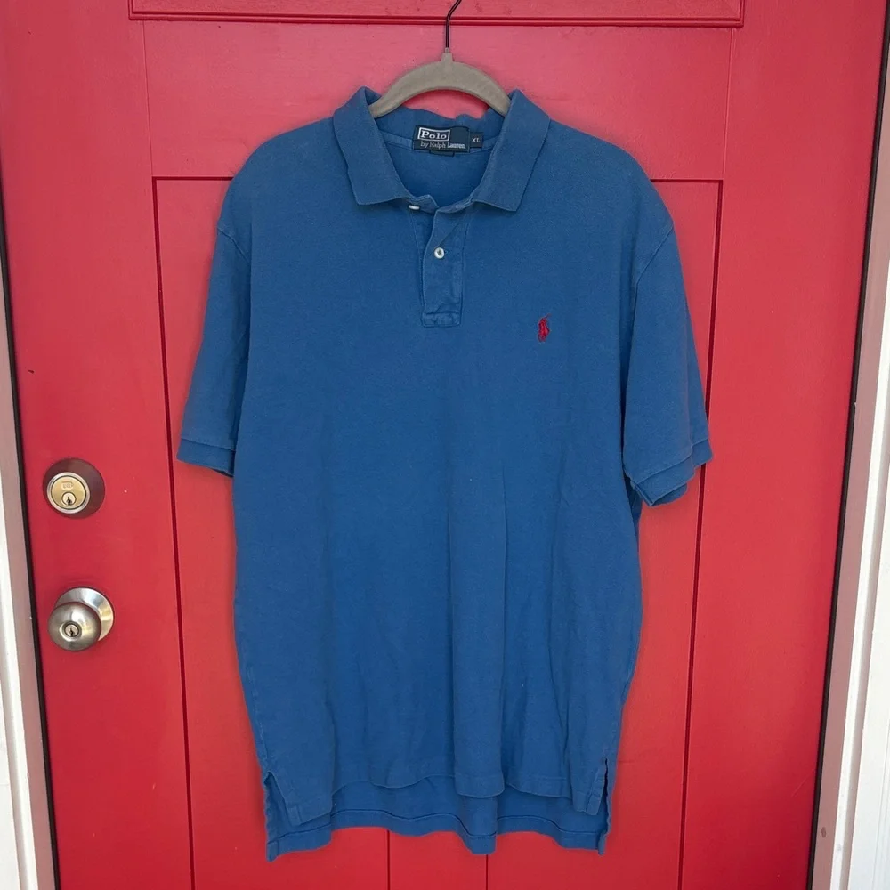 Men's Blue Polo Shirt‎